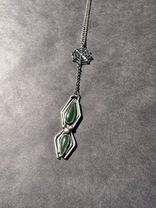 Spider Necklace Jade