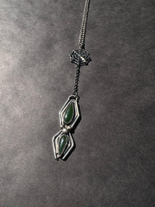 Spider Necklace Jade